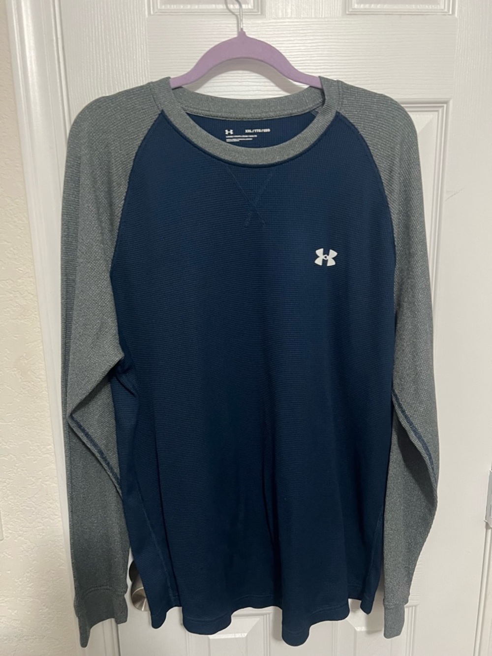 Jordan Navy and Gray Long-Sleeve Thermal Performance Shirt